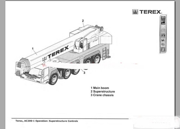 Terex Crane Shop Manual, Parts Manual, Operation and Maintenance Manual