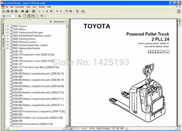 Toyota BT ForkLift Parts Catalog