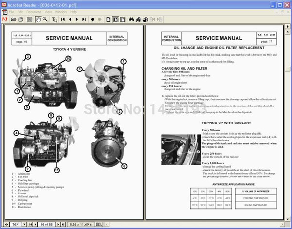 toyota BT Service and Maintanace Manuals