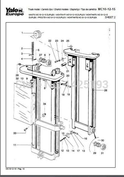 Yale Wiring Diagrams , Service Manuals- Class 2