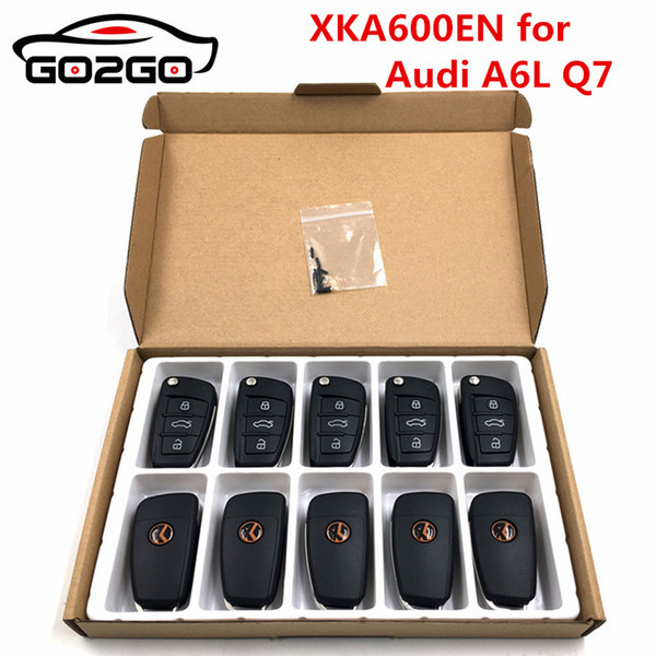 Xhorse 3 Buttons Wire Key for A6L Q7 Style Universal Remote Key for VVDI Tool Programmer XKA600EN