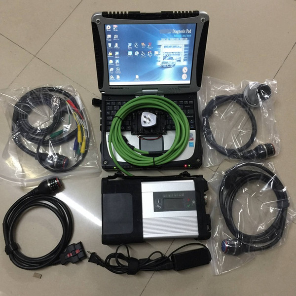 2019 new arrival Diagnostic-tool MB STAR C5 with CF-19 toughbook laptop 4g ram run fast installed 360gb ssd