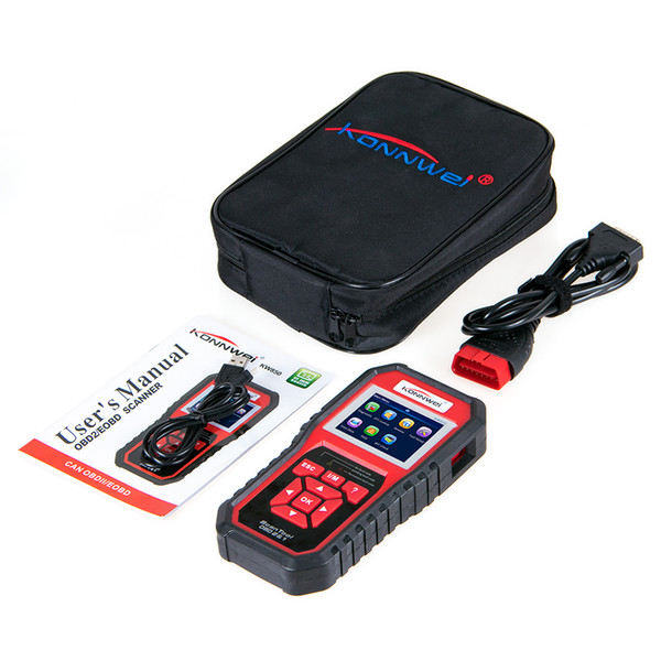 KONNWEI KW850 Full OBD2 Car Diagnostics Tool KW 850 OBDII Auto Scanner PK AD310 NT301 Update Free On PC High quality machine