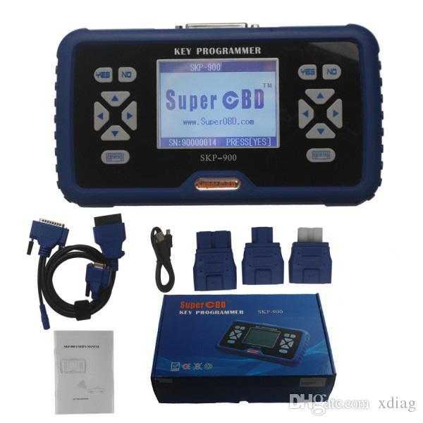 Free shipment V5.0 Original SuperOBD SKP900 SKP 900 OBD auto key programmer Life-time Free Update Online Support Almost All Cars