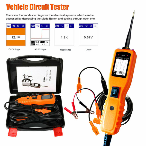 KM10 Probe 12V 24V Car Electrical Circuit Tester Voltage Power Diagnostic Tool