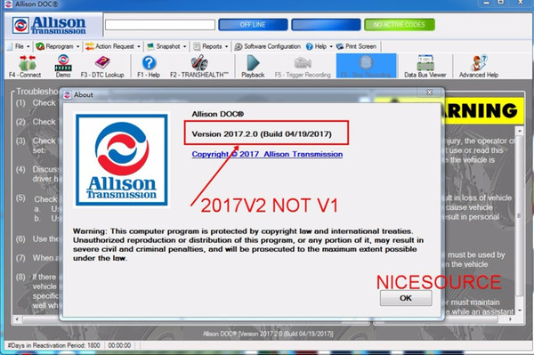 Universal Allison DOC v2017 V2 unlocked keymaker+activator+ unlimited install on computers