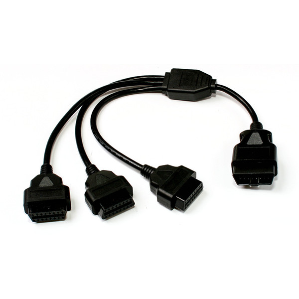 50cm 1 to 3 Adapter Line 16 Pin OBD2 Extened Line Cars Computer OBDII Wire OBD Cable Interface Adapter Use For all OBD 2 Cars