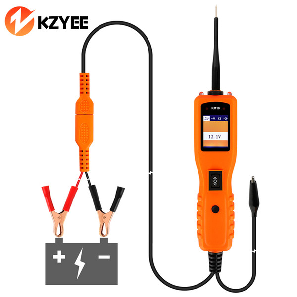 KZYEE KM10 12V Car Circuit Tester Power Probe Automotive Short Open Brake Circuit Finder Voltage Current Tester Diagnostic Tool