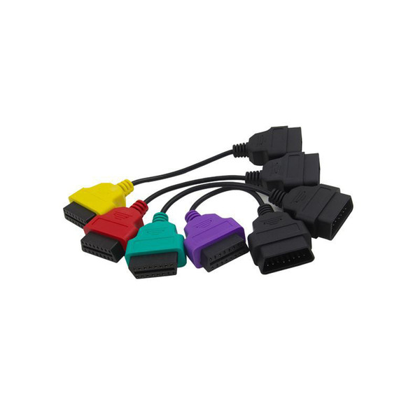 4PCS Full Sets Multi ECUScan ECU Scan Adapter Bundle Cable For  OBD OBD2 ECU Cables Leads ABS Airbag Diagnostic Scanner