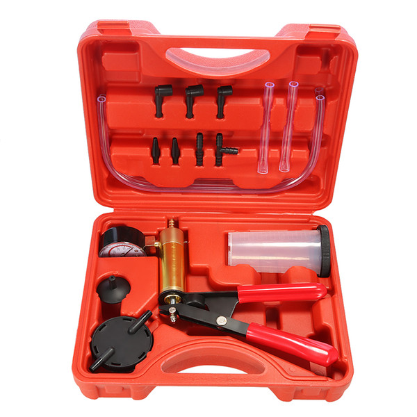 2 in 1 Car Brake Fluid Bleeder Hand Held Vacuum Pistol Pump Tester Kit DIY brake bleeder Designed for All Vehicles