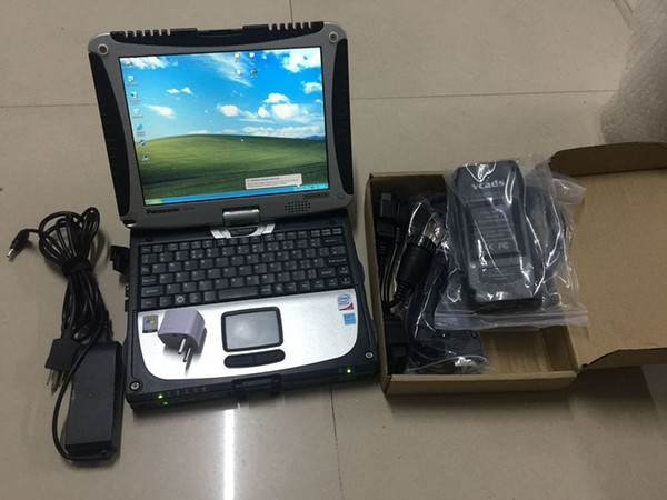 vcads for volvo diagnostic tool truck pro 2.40 with laptop cf19 touch screen ready to use