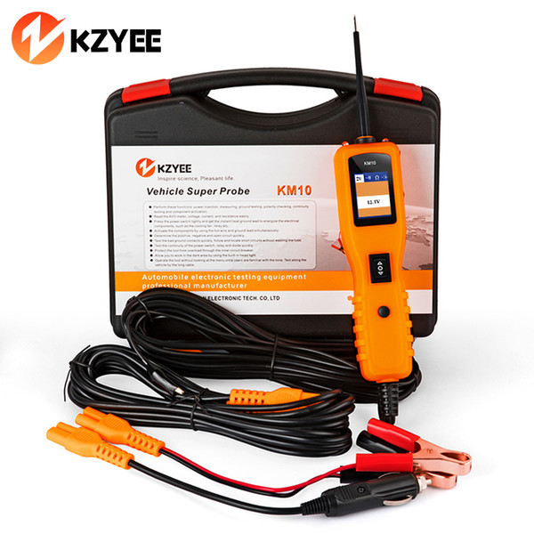 12V Power Probe Automotive Car Circuit Tester KZYEE KM10 Powerscan Test breaker Open Circuit Reader Voltage Current AVO Meter