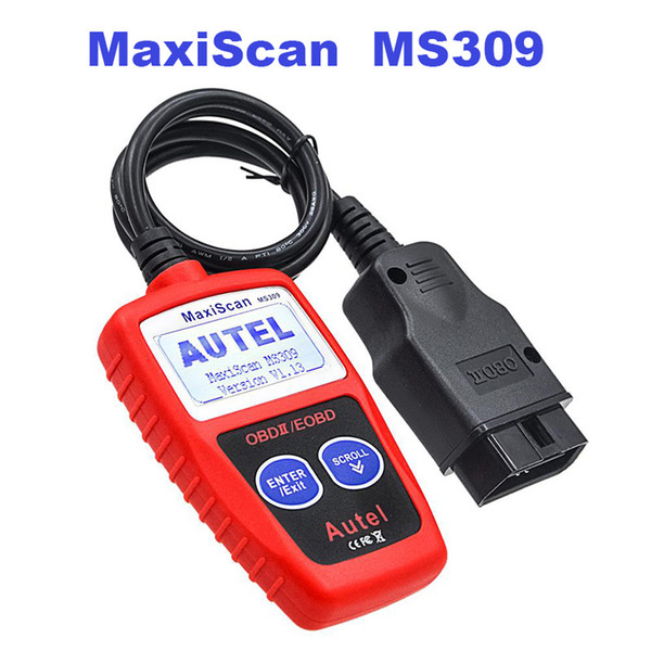 Auto MaxiScan MS309 OBD2 Scanner Diagnostic Tool CAN OBDII Code Reader with Screen MS309 Scanner Fast Shipping