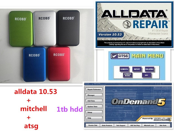 2019 Best quality Alldata 10.53+mitchellondemand 2015+atsg+All data 3 in 1tb hdd usb 3.0 free shipping