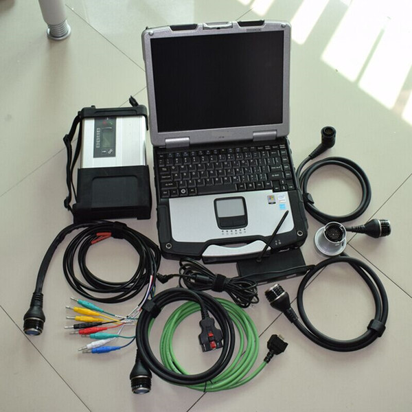 Full Chip for MB STAR C5 for MB SD Connect Compact 5 Diagnostic Tool with WIFI Function + CF30 Laptop hdd 320gb win7