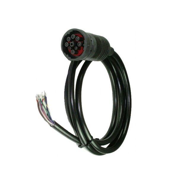 OBD2tool AQkey SAE J1939 for Deutsch connector, open end Deutsch connector cable, SAE J1708 for Deutsch 9P to open line