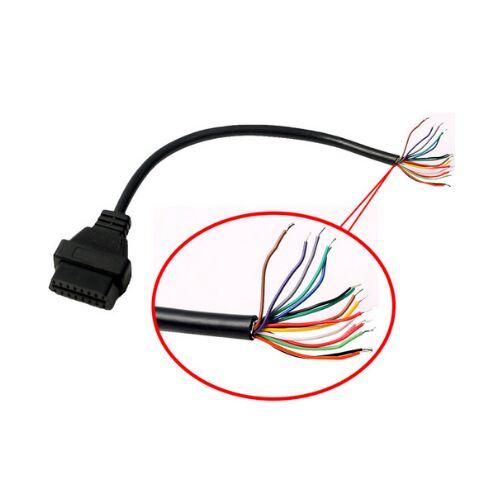 AQkey OBD2tool Female OBD II 16pin to end open connector cable obd2 16pin to open end cable female 16pin OBDII connector Store: 20157475