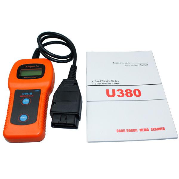 OBD2 U380 Automotive Diagnostic Equipment Car Detector Car Computer Analyzer free shipping