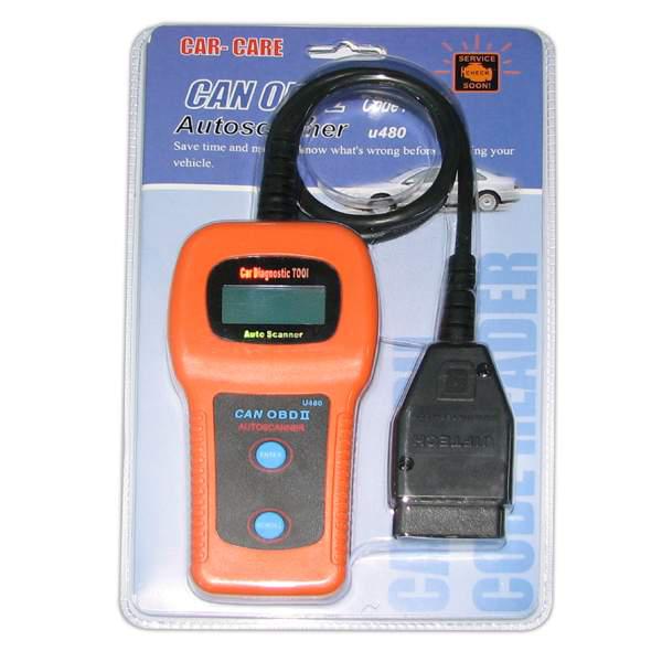 High Quality U480 Universal OBD OBD2 OBDii CAN-BUS LCD Car Diagnostic Scanner Tools Fault Code Readers