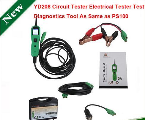 YD208 Electrical System Circuit Tester Car Automotive Electric Circuit Tester Function Same as Autel PowerScan PS100