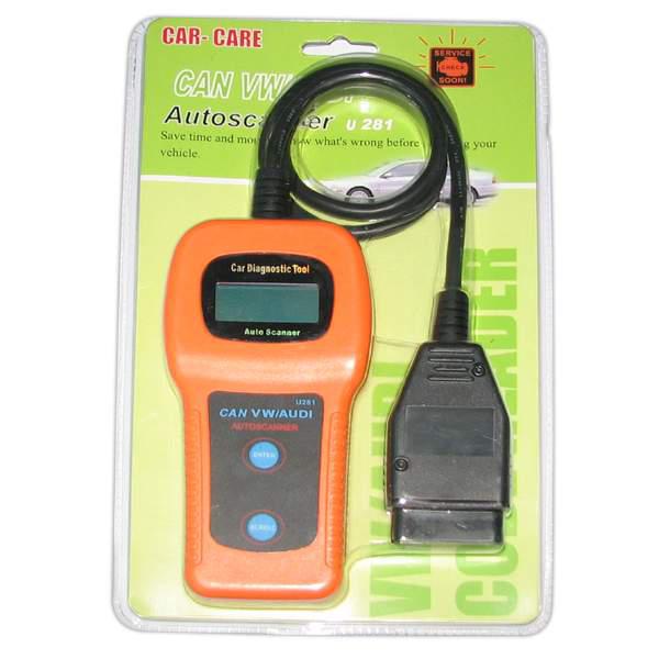 Memoscan U281 VW AUDI SEAT CAN-BUS OBD CODE READER U-281 for reading and erasing trouble code