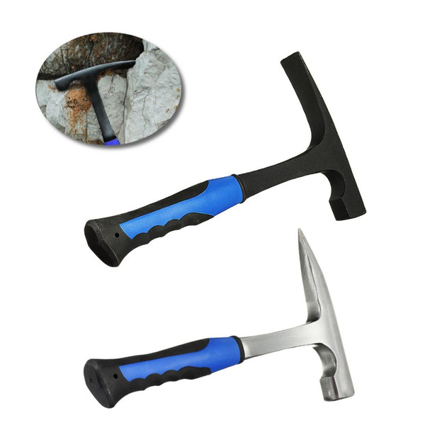 High Carbon Steel Geological Stratigraphic Hammer Rock Pick Geology Prospecting Hand Tools Flat/Pointed Tip Reduction
