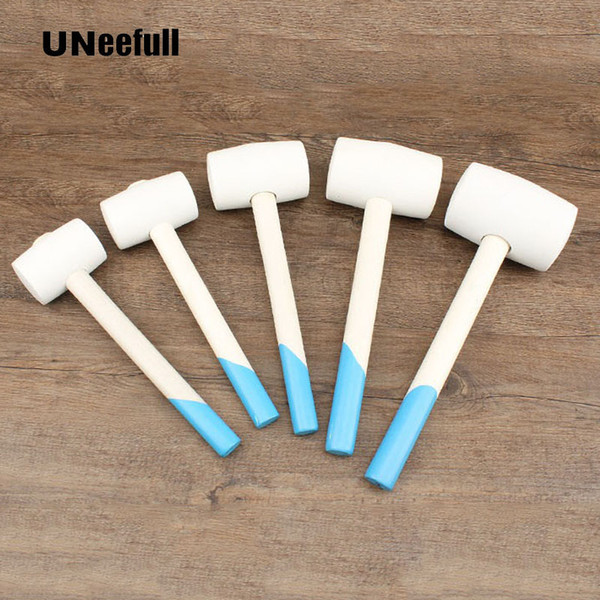 UNeefull Soft Rubber Floor Tile Installation Hammer Wooden Handle Hammer,With 12 16 24 32oz ,Multifunctional Repairing Hand Tool