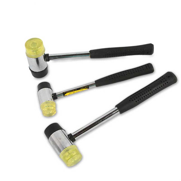 Multi-Purpose Head Power Reduced For Jewelry DIY Craft Tools 25/30/35/40MM Double Face Rubber Hammer HUG-Deals