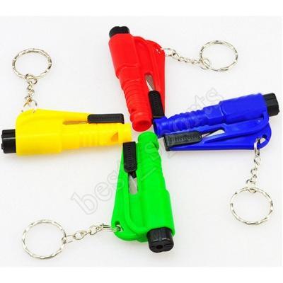 Hammer Safety Car Window Glass Breaker Seat Belt Cutter Rescue Hammer Car Life-saving Keychain Emergency ZZA1146