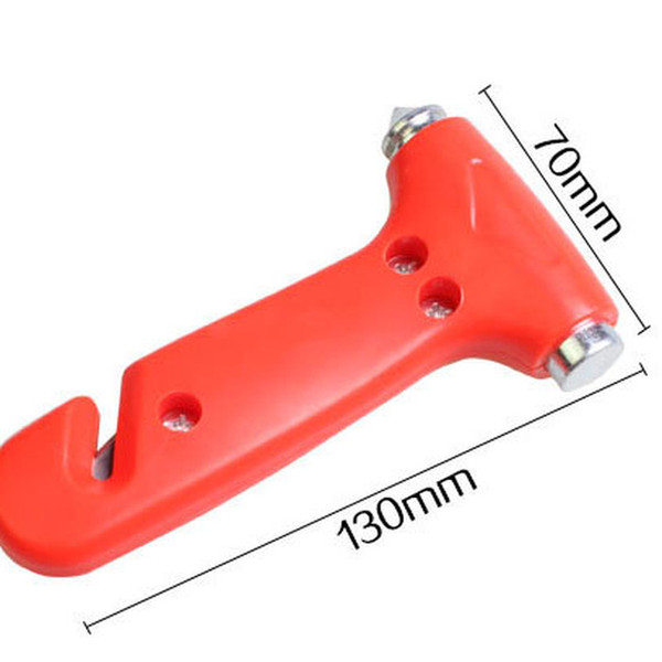 Two-in-one function Red Emergency Hammer High quality Safety hammer ABS Steel Protable MIni Car safety hammer