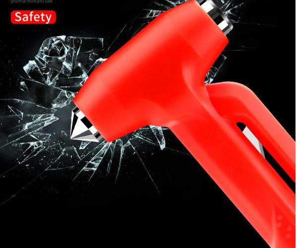 Vehicle safety hammer escape hammer one second broken window device magic car broken glass car multi-function fire rescue hammer