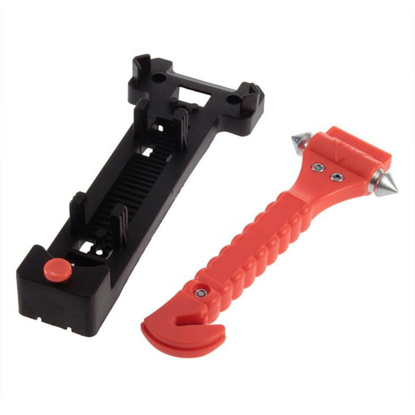 LV835 Premium Car Auto Window Glass Breaker Emergency Hammer Belt Cutter Bus Life Safe Escape Tool + Clip Holder Standfree Free Shipping