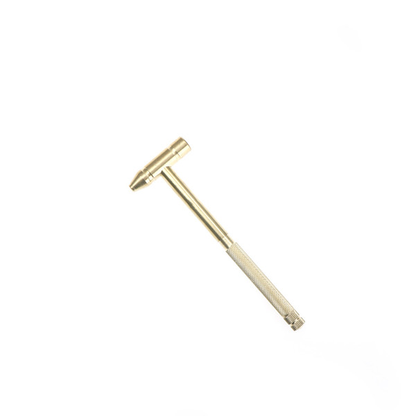 6 in 1 Copper hammer small round hammer a multifunctional mini nail screwdriver with bottle opener golden color