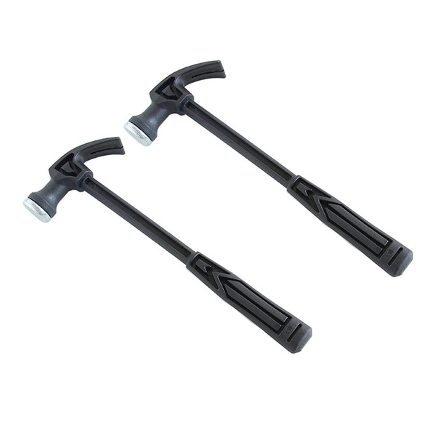 2 Pcs Claw Hammer Metal Hand Repair Tool Household Hammers Emergency Rescue Tool with Plastic Handle