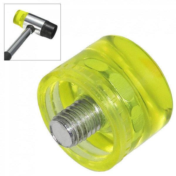 25mm Rubber Round Hammer Head Double Faced Work Glazing Window Beads Hammer with Replaceable Head Nylon Mallet Tool