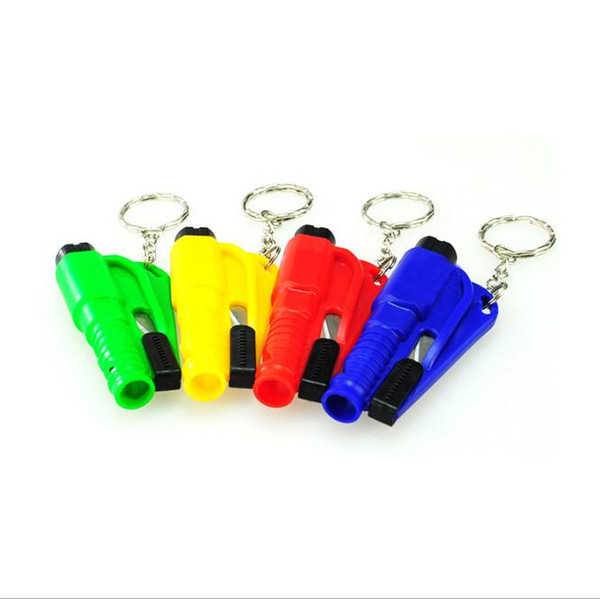 Seatbelt Cutter Emergency Hammer Glass Breaker Key Chain Smart AUTO rescue tool Safety Escape Lift Save SOS