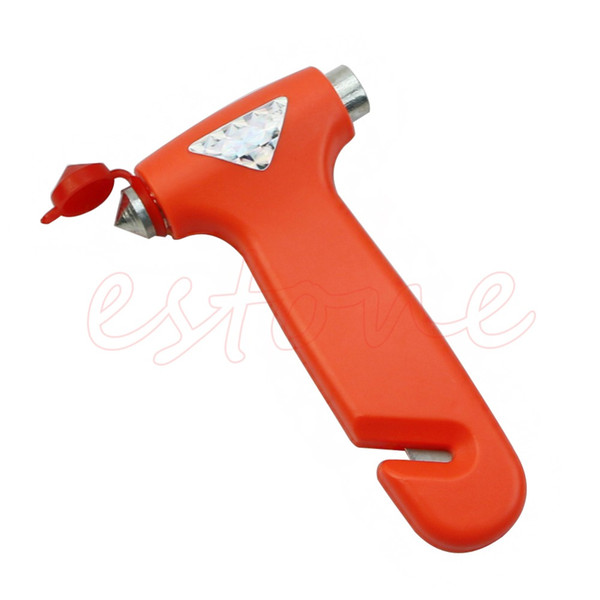 Wholesale-Auto Car Emergency Safety Gear Break Window Glass Hammer Belt Rope Cutter Tool Free Shipping