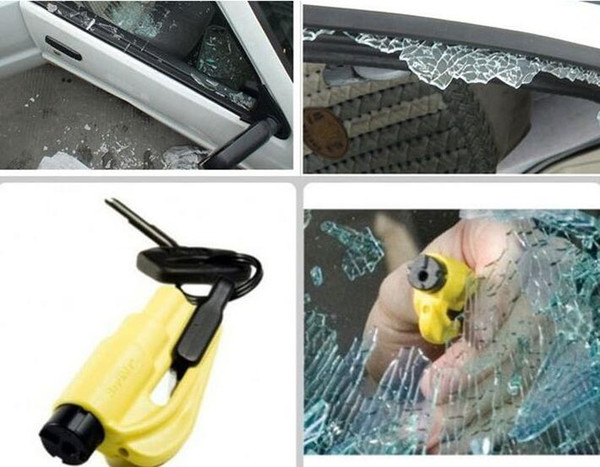 Car Emergency Rescue Tool Window Glass Breaker Seat Belt Cutter Car Safety Car Knife Tool Glass Breaker Life Hammer free shipping