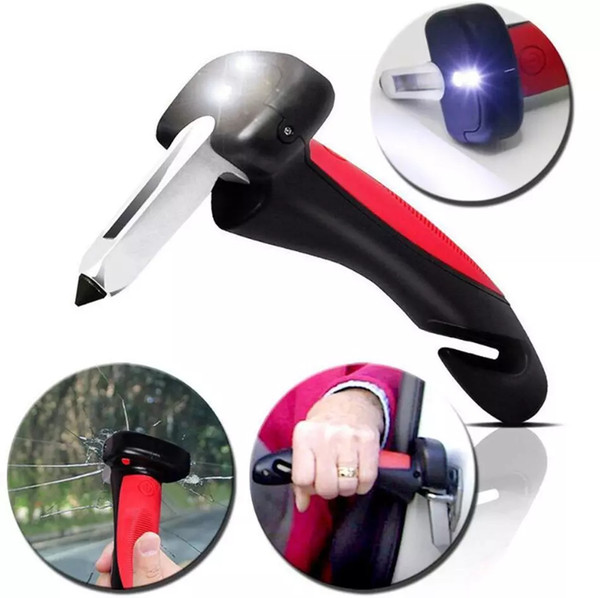 Car Cane Handle Safety Handle Door Tool Cars Cane Hammer Multi-Function Armrest Portable handle Window Emergency Hammer GGA1202