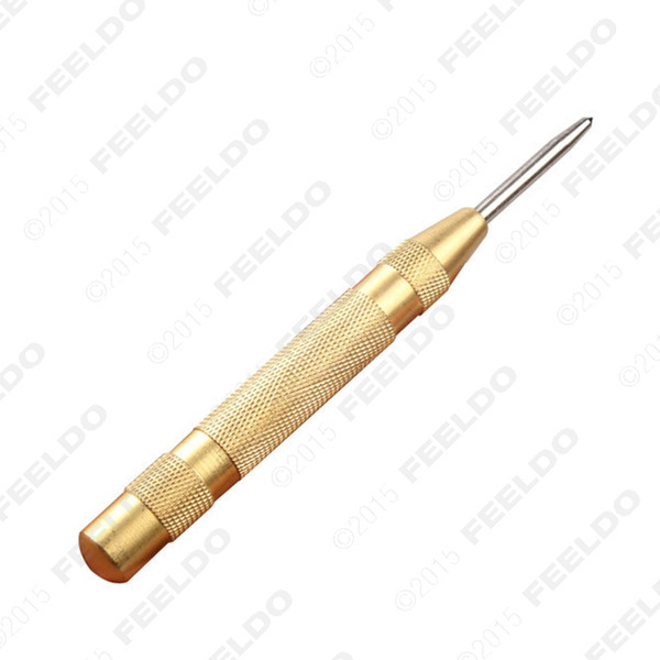 Wholesale-Brass Automatic Centre Punch/dot punch 5 Inch Automatic Center Pin Punch Spring Loaded Marking Starting Holes Tool #CA2230