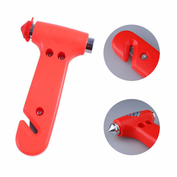 2 In 1 Mini Car Safety Hammer Car Window Glass Breaker Car Rescue Tools Life Saving Escape Hammer Seat Belt Cutter