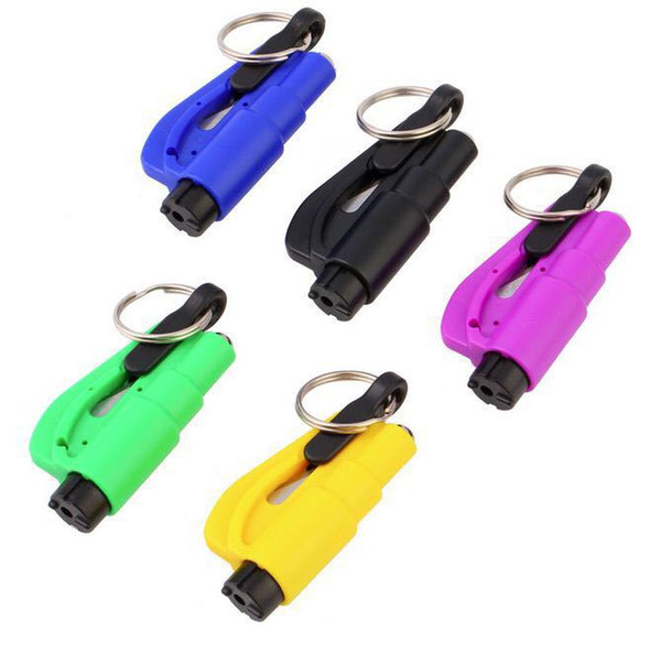 3-In-1 Mini Emergency Safety Hammer Cutter And Auto Car Window Glass Breaker Safety Hammer Cutter 100pcs/lot