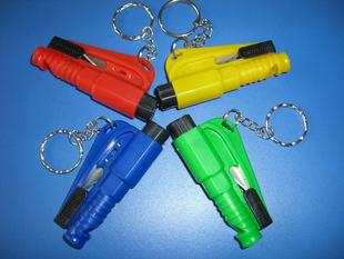 Three in one mini safety hammer with window breaker onboard lifesaving escape hammer broken windows artifact with Keychain