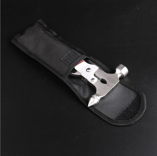 Multi-function Combination Claw Hammer EDC Outdoor Portable Tool Serrated Screwdriver Nail Clippers Outdoor Emergency Rescue Tools