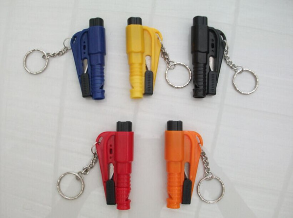 Mini car safety hammer car broken windows device hammer broken windows to escape life-saving hammer carrier Artifact Keychain free shipping