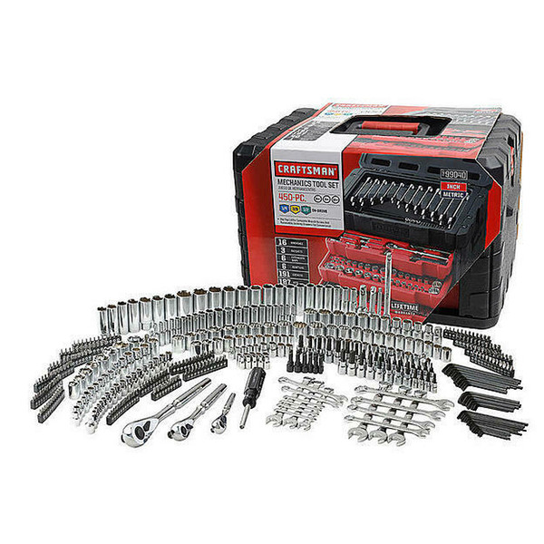450 Piece Mechanic's Tool Set with 3 Drawer Case Box 450pc (99040)