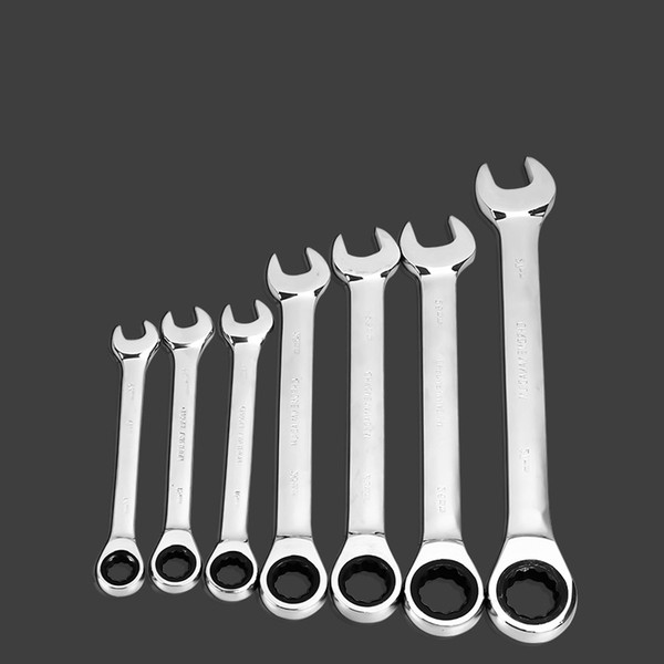 Quick Ratchet Wrench Dual-purpose Opening Plum Wrench Automatic Fast Car Maintenance Tools Set Hardware Tool Set