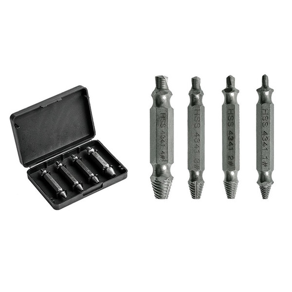 Damaged Screw Extractor Set, Stripped Screw Extractor Tool, Broken Bolt Remover Kit to Remove Stripped, Damaged Screws with Prec