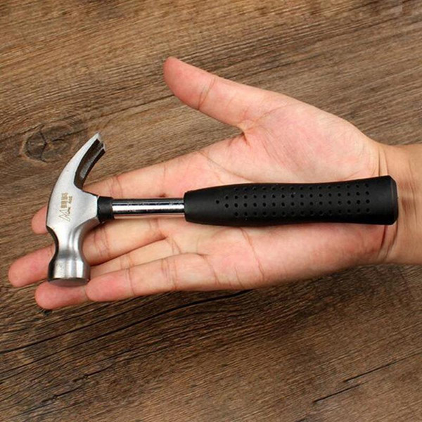 Round head plastic handle Magnetic claw hammer For woodworking and Electronic tool, mini hammer rubber tool