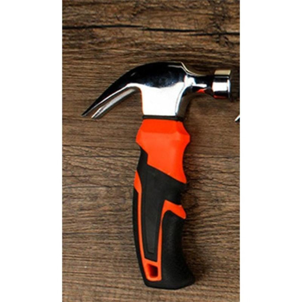 Round head plastic handle Magnetic claw hammer For woodworking and Electronic tool, mini hammer rubber tool